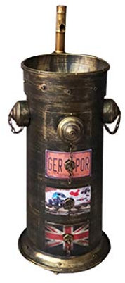 TMPTY Waschplätze Waschbecken mit Wasserhahn, Feuerhydrant Retro Industriestil Metall Eiserne Kunst Standwaschbecken Küchenspülen (Farbe : Bronze)