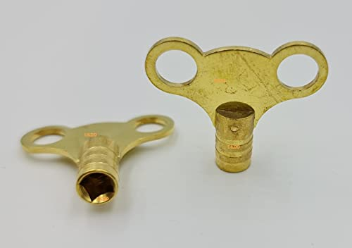 UKDeals Direct® Brass Radiator Bleed Key/Key for Radiator Venting Air Valve (Pack of 2)