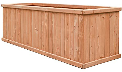 BillyOh Wooden Garden Planters Heavy Duty Planter Large Flower Plant Pot Box Outdoor Trough Iris 180cm