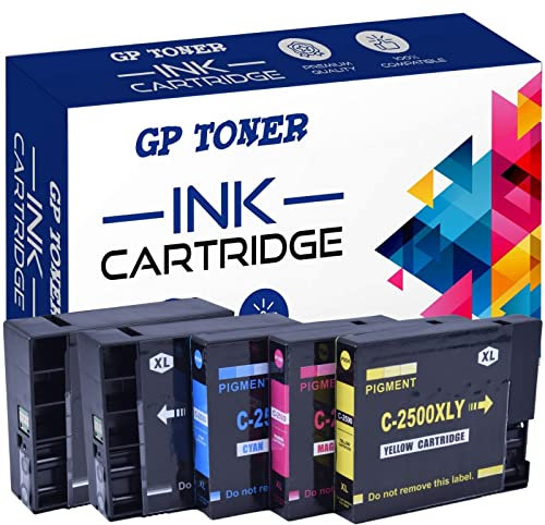 GP TONER 2500XL Druckerpatronen Ersatz für Canon 2500 Tintenpatronen für Canon MAXIFY MB5150 MB5450 MB5155 MB5350 MB5300 MB5050 MB5400 iB4050 iB4150 (Schwarz, Cyan, Magenta, Gelb) (PGI-2500XL 5-Pack)