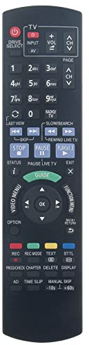 VINABTY N2QAYB001059 Replacement Remote Control fit for Panasonic DMR-EX97 DVD Recorder
