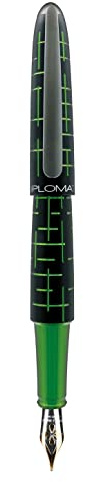 DIPLOMAT ELOX Füllfederhalter D40363018 14CT B/Handgefertigt/Feder aus 14-Karätigem Gold/mit Geschenkbox/Füllhalter Füller Fountain Pen/Füllfederhalter/Farbe: Schwarz Grün