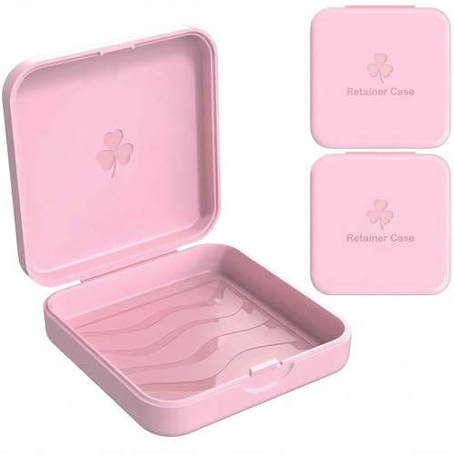 Tooth Bar Tin Dento Box Scanning Box (Also for Bit Rail, Crisp Rail) 2 Pieces KFO Box (Pink)