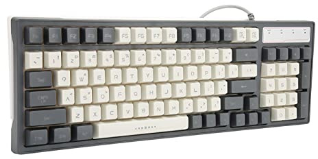Clavier Mécanique Filaire, Clavier de Jeu rétroéclairé RVB Compact 96 Touches QWERTY US Layout, Clavier D'ordinateur étanche Ergonomique pour PC Gamer