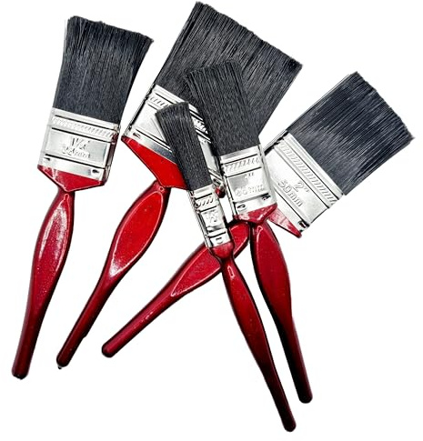 Kanta 5pc Professional Paint Brushes with No Loss of Bristle Paintbrush Heads Different Sizes, Studio Craft & Technique for Decorator Paint brush set