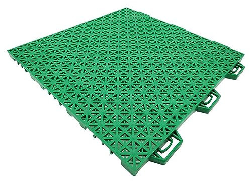 XLIHAWY Kunststoffbodenfliesen, Modular Für Den Außenbereich Ineinandergreifendes Bodenmattensystem, Rutschfestes Pool-Bodendeckkissen (Farbe : Grün, Größe : 28pcs)