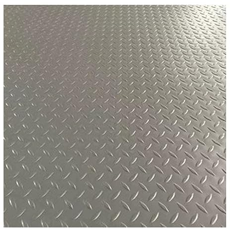 Garage Boden-Oxford-Matten, 1,3 Mm Dicke PVC-Diamantplatten-Bodenmatten, rutschfeste Bodenschutzmatte für Garagenlager-Kelleranhänger (Farbe : Grey, Größe : 1x7m)