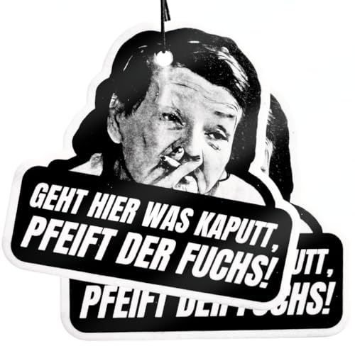 ZETTMANN® NEU: 2er Premium Familie Ritter Duftbaum Auto Lustig - Norman und Karin Raus mit den Viechern (Pfeift der Fuchs, Vanille)