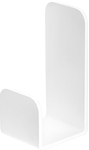 DABSTORY Handtuchhalter ohne bohren 1 Stück Klebehaken Badezimmer Haken für Handtücher Selbstklebend extra stark Handtuchhaken Wandhaken Mattes Finish Bademantelhaken Spültuchhalter Weiß