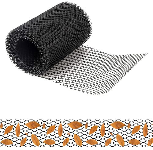 Lizzy | Gutter Guard Mesh Roll | 2M x 160MM, Black | Fine Mesh, Rust-Resistant, Easy DIY Install | Helps Prevent Leaves & Debris from Entering Gutters