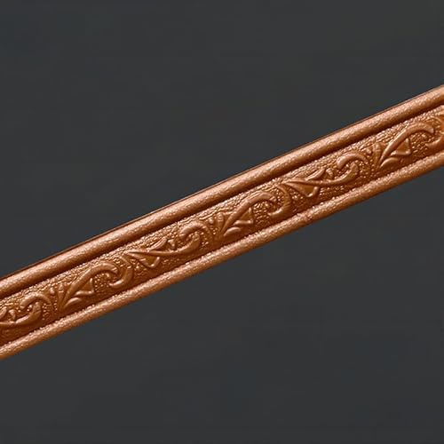 TapetenbordüRe Selbstklebende BordüRe Wand Wohnzimmer Tapeten Fliesenaufkleber Bad Dekoband Selbstklebend braun 4 X 230cm（1pcs）