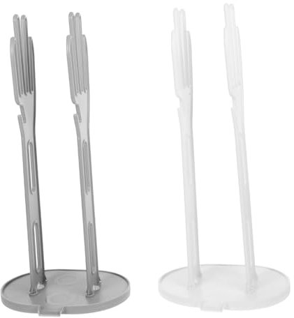 TOPBATHY Glove Towel Drying Stand with Drain Base 2pcs Kitchen Glove Holder Quick-Drying Storage Rack for Kitchen Worktop Organization and Household Use