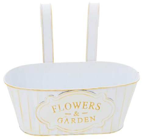 Amosfun Hängender Blumentopf Für Den Außenbereich – Gartentöpfe Für Terrasse Balkon Zaun Hof Im Vintage-Stil