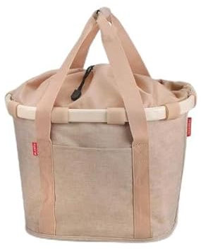reisenthel bikebasket Twist Coffee - Fahrradtasche mit 5kg Belastung - für Shoppen oder Reisen - B 26 x H 28 x T 35 cm, JG6041A