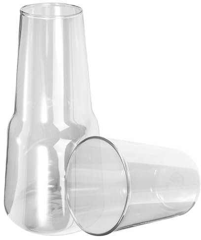PRETYZOOM Ensemble De Bouteilles Deau 800 Ml Carafe En Verre Tasse Pichet À Eau Bouteille De Bain De Bouche En Verre Pichet À Jus Récipient Gris Argenté
