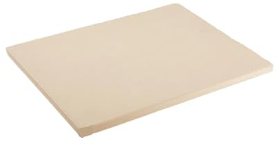 Pietra Per Pizza Teglia for pizza in cordierite resistente rotonda/quadrata, 1 pezzo, for forno e griglia, pietra resistente agli shock termici for il pane(Rectangle 15in)
