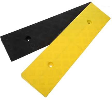 MAGICLULU Rampe de Seuil en Caoutchouc 2pcs pour Voiture SUV, de Chocs et Bruit, pour Trottoirs et Marches de Garage