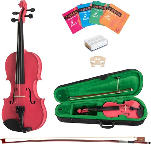 Classic Cantabile VP-100PK 1/2 Violinenset Pink, Größe: 1/2, Decke: Fichte