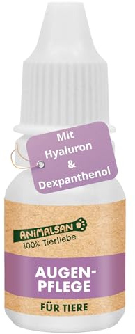 Augenpflege Augentropfen bei trocken wirkenden Augen, Hund & Katze, 10 ml | Mit Hyaluronsäure & Dexpanthenol – Feuchtigkeitspflege bei trockenen, gereizten Augen