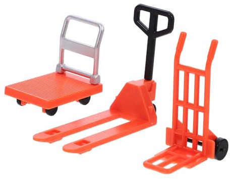 Didiseaon Mini Carretilla Elevadora de Juguete Naranja, 1 Set de Plástico
