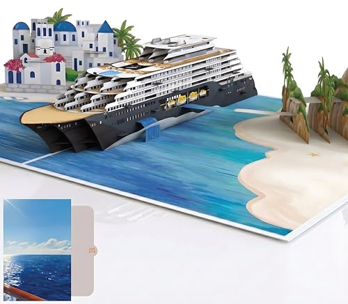 PACKLIST 3D-popup-kort för kryssningsresor