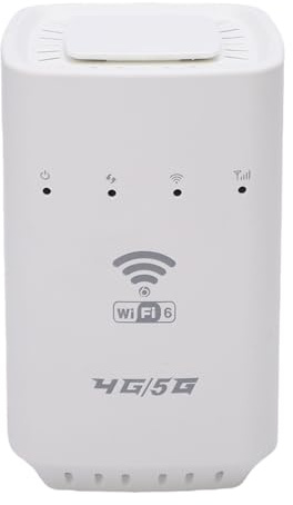 Fockety Routeur sans Fil Wi-FI 6 avec Emplacement pour Carte SIM, routeur CPE 4G LTE Haut débit, Couverture de 3 229 pi², 32 ​​appareils, Interface WAN/LAN, Wi-FI Portable alimenté