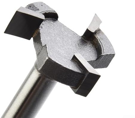 Desiumite Hartmetallbestückter Partikel-CNC-Platten-Bit für Spoilboard-Oberflächen, ein Schnitt, Durchmesser 1/4-Zoll-Schaft, kompatibel mit Sperrholz, Holz, MDF, plus für Oberfräse