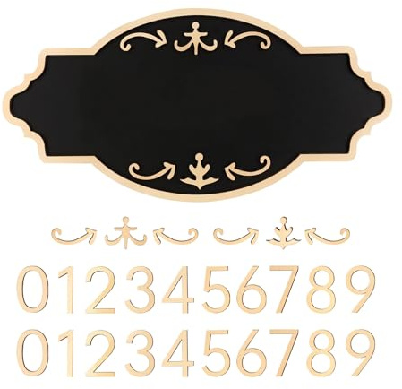 House Numbers for Outside, Personalized Address Signs for House, Mailbox, Apartment, Office, Coffee Shop, Hotel, Garden (Contain Two Sets of Numbers from 0-9)