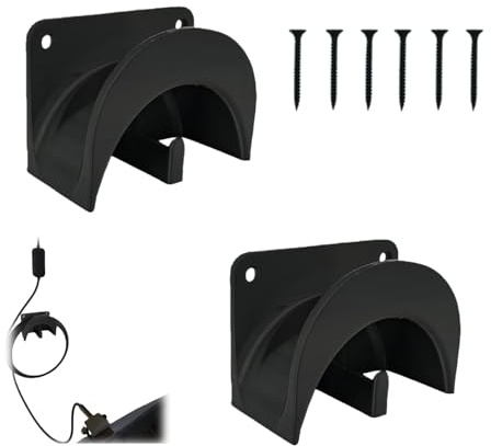 EV Charger Holder Wall Mount - Heavy Duty Cables Organizer Bracket | Stable Wall Mounts Shed Hook for Electric Vehicle Charging Cable, Garage, Home, Patio, Garden & Car Accessories Secure Setup