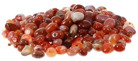 HOMSFOU Galets Décoratifs Naturels 0,8-1 Cm 500 G Pierres Roulées Polies pour Plantes Succulentes, Décoration Extérieure Jardin, Gravier pour Aménagement Paysager, Galets pour Vases