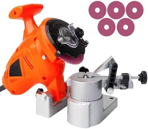 Electric Chainsaw Sharpener, 8400RPM Portable Bench Grinder, Automatic Multi-Angle Grinder for Professional Use