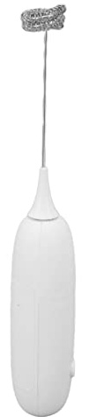 Jectse Montalatte Portatile a Batteria, Frullino per le Uova, Piccolo Strumento da Forno per caffè, Cioccolata Calda, frappè (WHITE)