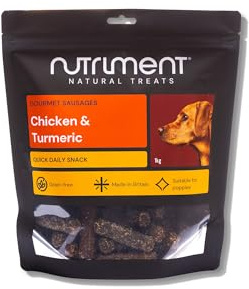 Natural Treats Gourmet Sausage Chicken & Golden Paste (1kg) Natural High Protein Healthy Dog Chew
