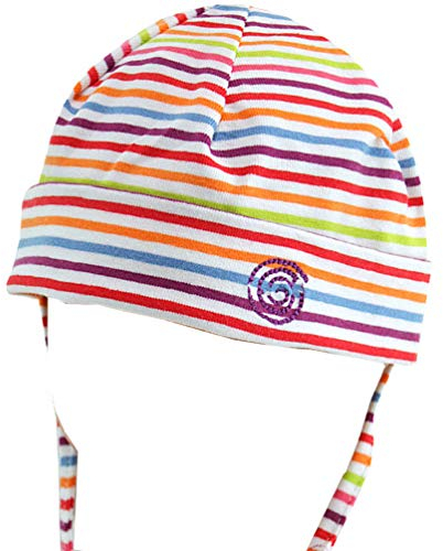 maximo Mädchen Baby-Mütze Ringel bunt UV-Schutz 50+, Gr. 39 (39)