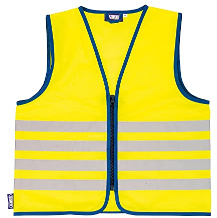 ABUS Gilet di segnalazione per bambini Lumino Reflex Vest Kids - gilet di sicurezza per una migliore visibilità di giorno e di notte - con zip
