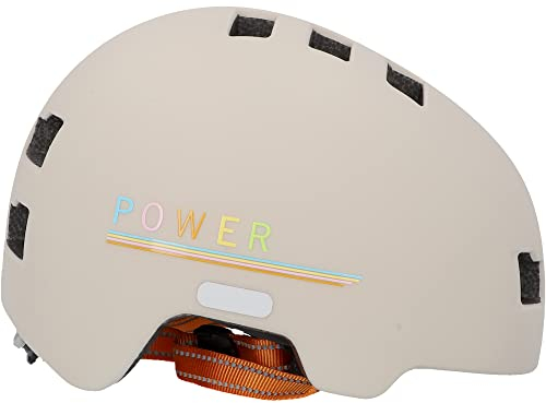 FISCHER BMX Fahrradhelm, Radhelm, Dirt Bike Helm Plus Power, S/M, 54-58cm, bunt, mit integriertem LED-Rücklicht