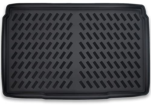 ELMASLINE Alfombrilla para maletero para Opel Corsa-E (eléctrico) 2019-2025 | borde extra alto de 5 cm | Alfombrilla de goma 3D para maletero - Accesorios