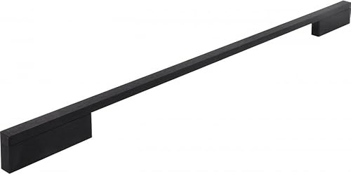 SIRO Möbelgriff Wendlingen, Modern, Aluminium schwarz, 508 mm x 29 mm x 10 mm, LA 384 und 480 mm, 2110-508AL74