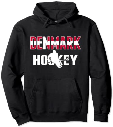 Denmark Ice Hockey Lovers Jersey - Danish Hockey Team Fans Pullover Hoodie