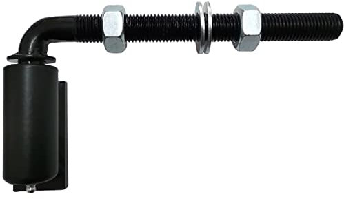 Supreform Charnière de portail industrielle universelle robuste de 1,9 cm à boulon en J, charnière pivotante en acier soudée pour le soudage sur de plus grands portails en fer ou en acier, boulons
