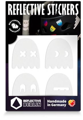 Reflective Berlin Decals Reflexaufkleber Ghost Weiß Einheitsgröße