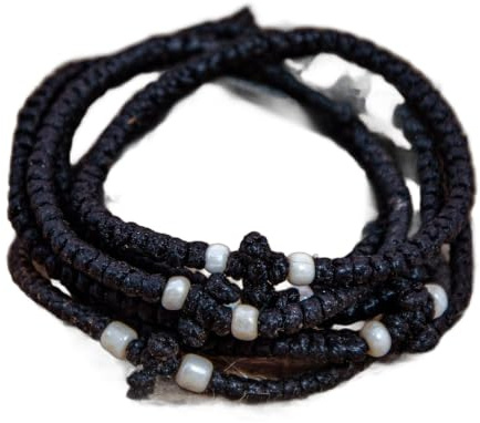 Handgefertigtes Gebetsseil, Komboskini Armband 52 Knoten, griechisches orthodoxes Armband Chotki Brojanica gesegnet vom Berg Athos, religiöses Geschenk