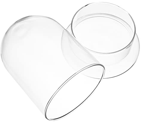 Gogogmee Bouteille en Verre pour Terrarium DIY Trou De 3 Mm, Micro Paysage Écologique 12x16 Cm, Pot pour Plantes Et Mousse Décorative, Terrarium De Plantes D’intérieur Transparent