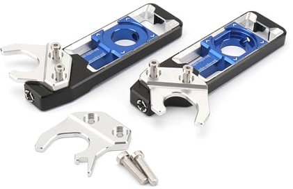 PRIMUZ Motorradzubehör CNC-Hinterrad-Achsenblöcke Kettenspanner Spanner kompatibel mit BMW M1000R S1000R S1000XR S1000RR S1000 RR