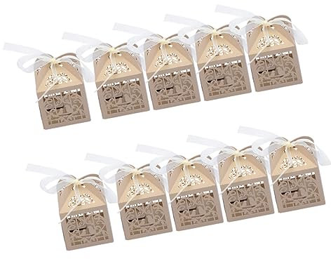 WOFASHPURET 30stücke Hohle Süßigkeiten Aufbewahrungsboxen Für Hochzeiten Feiertage Und Goldene Geschenkboxen Für Mädchen Familie Und Gäste