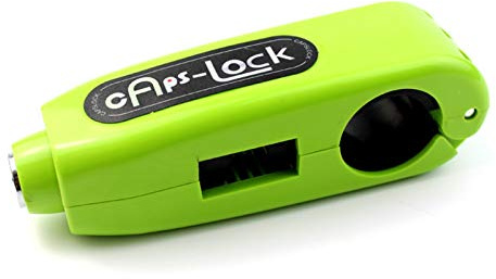 Motorrad Schloss Lenker,Lenker Schloss Motorrad-Lenker Grip Caps Lock Scooter Bremsen-Kupplungs-Sicherheit Motor Sicherheit Diebstahlschutz Schlösser mit 2 Schlüsseln Zubehör (Color : Green)