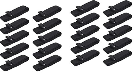 Hundnsney 20 piezas Frecuencia Cardíaca Correa de pecho Correa elástica ajustable para deportes Monitor de ritmo cardíaco sin