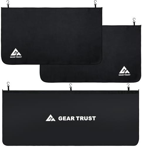 GearTrust Thick Car SUV Fender Covers for Mechanics, 3 Pcs Large Size Dual Layer Protection Car Fender Protector for Mechanics, Magnetic Vehicle Work Mat Repair Accessories (Thick Version, Large)