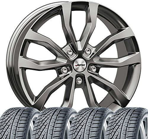 4 ruedas de invierno Uteca 7,5 x 17 ET 40 5 x 114,3 Titanio Plata con 215/60 R17 100 V SEM Speed-Grip 5 XL FR compatible con Dacia Duster