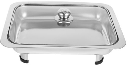 QAUUCP Chafing Dish Buffet Set Chafing Food Set Dish Warmer Pan Tray Chafer Steel Stainless Server Serving Warmers Pans Dishes Trays Catering Servers(Without pattern)
